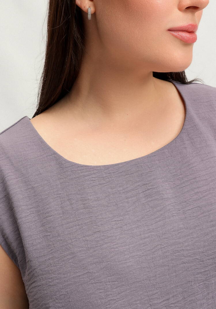 Топ свободного кроя с круглым вырезом шир.  750, рис. 5