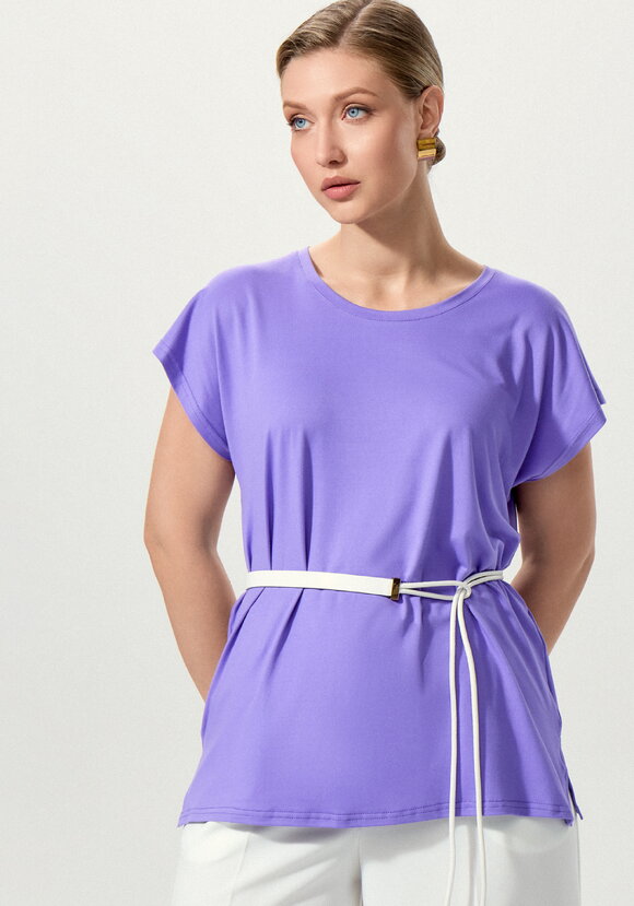 Блуза однотонная базовая без рукавов шир.  580, рис. 38