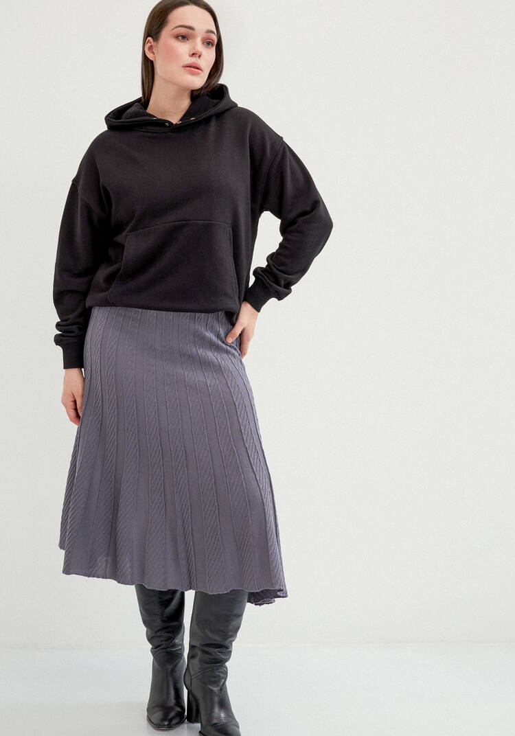 Юбка миди А-силуэта с переплетениями шир.  750, рис. 7