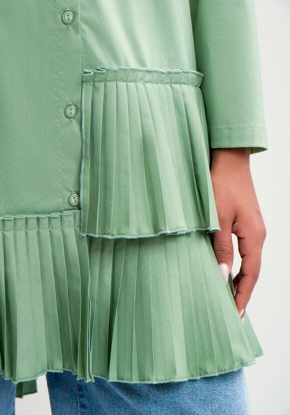 Туника с плиссированным воланом шир.  580, рис. 15