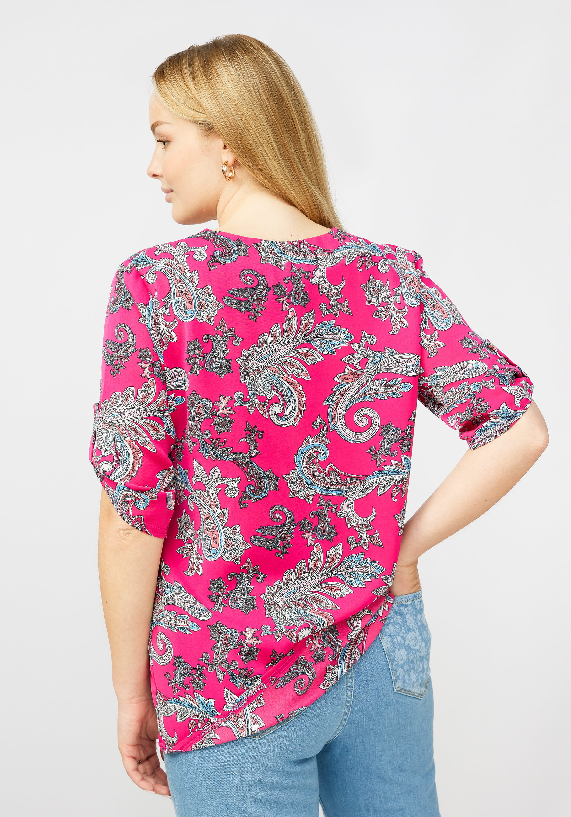 Блуза женская "Джессика" LORICCI, размер 54, цвет розовый - фото 8