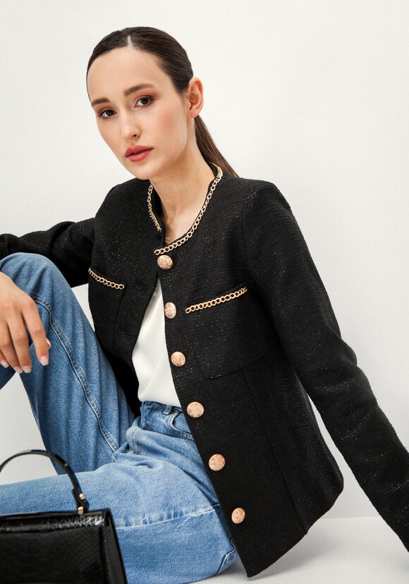 Пиджак из твида с декором шир.  580, рис. 9