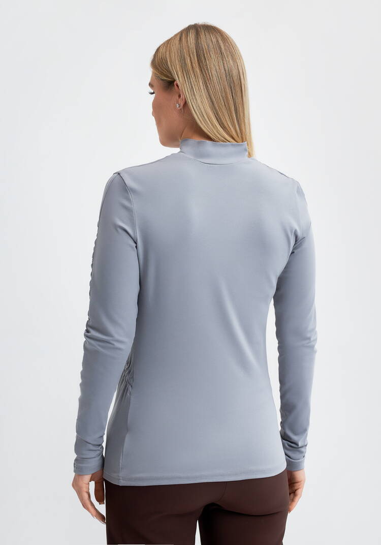 Водолазка со сборкой Хельга шир.  750, рис. 21