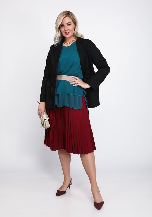 Жакет Стильный кэжуал шир.  580, рис. 19