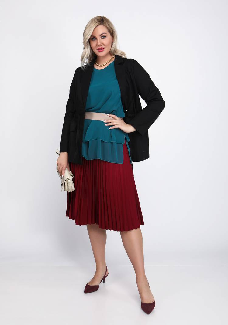 Жакет Стильный кэжуал шир.  750, рис. 19