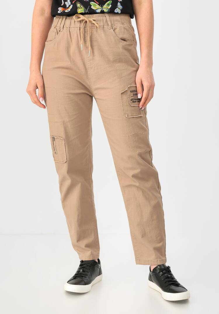 Брюки на резинке с декором шир.  750, рис. 13