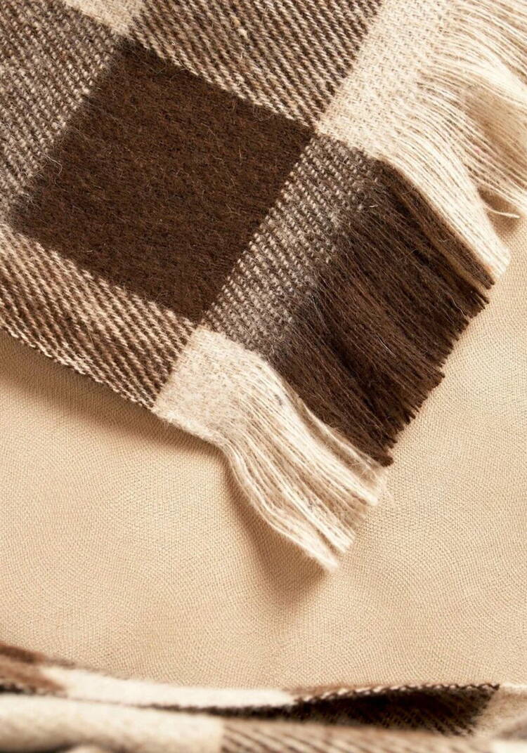 Плед из верблюжьей шерсти Клeтка шир.  750, рис. 4