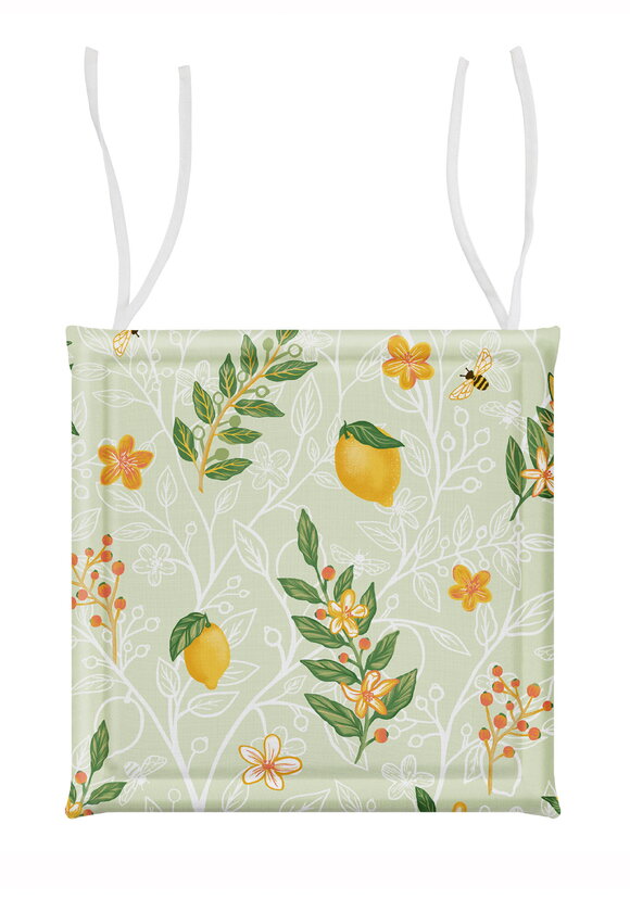 Сидушка для стула Лимонный сад шир.  580, рис. 1