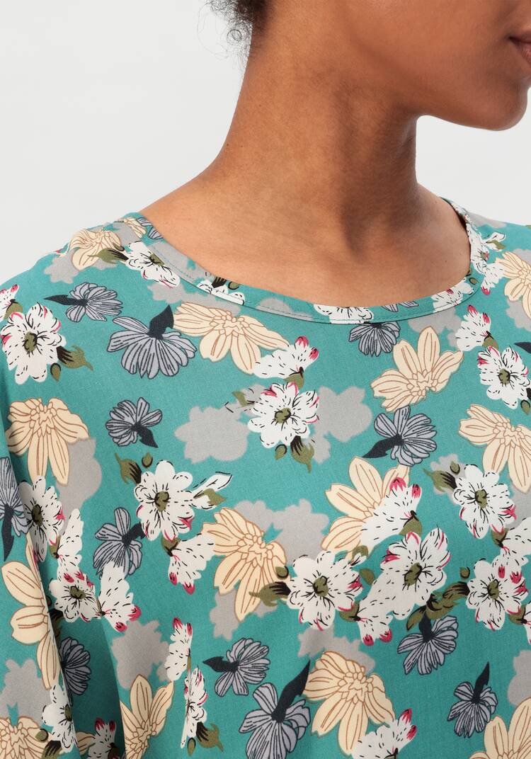 Блуза с принтом Валенсия шир.  750, рис. 15