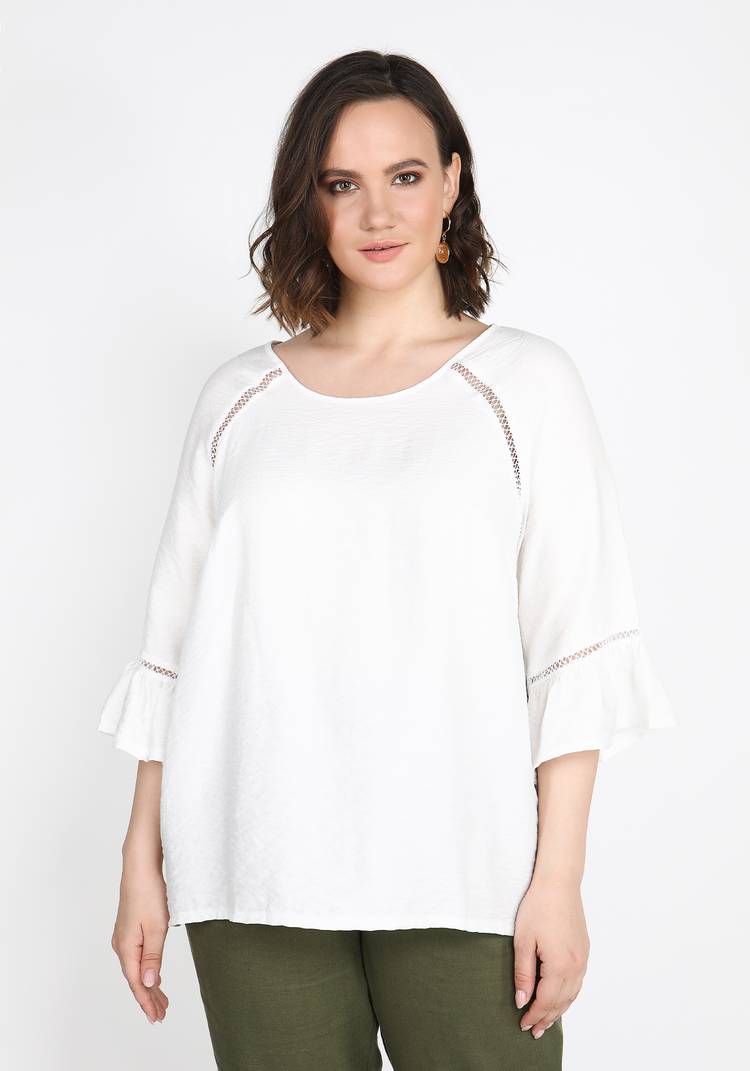 Блуза с вставками из кружева шир.  750, рис. 8