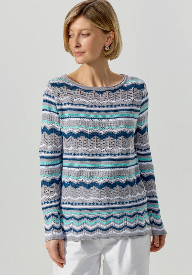 Джемпер с морским орнаментом шир.  750, рис. 10