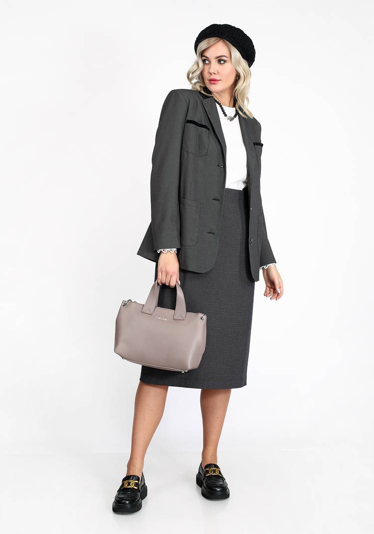 Пиджак с бархатной отделкой и карманами шир.  750, рис. 3