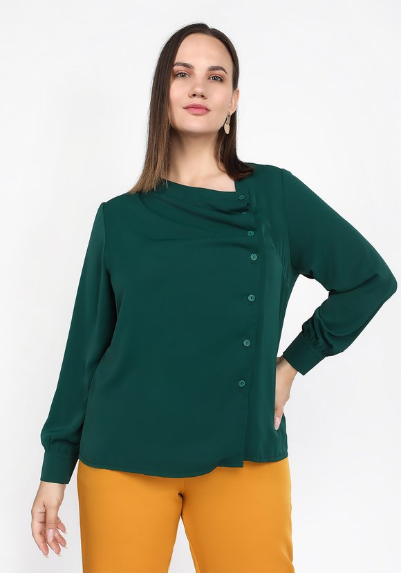 Блуза с драпировкой шир.  580, рис. 2