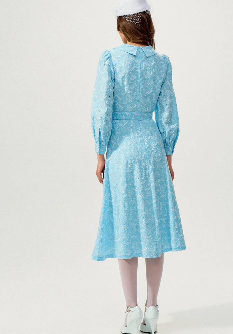 Платье из шитья с английским воротником шир.  750, рис. 17