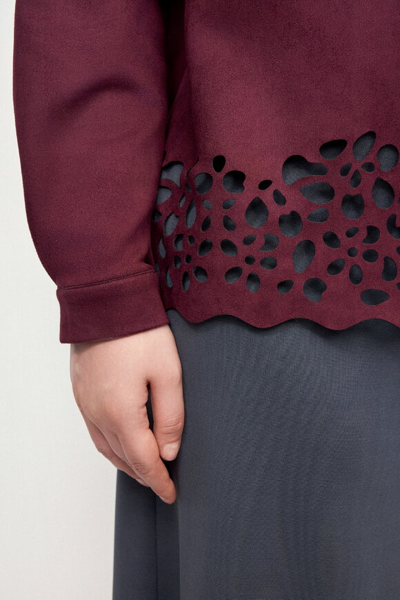 Рубашка замшевая с ажурным узором Веста шир.  580, рис. 14