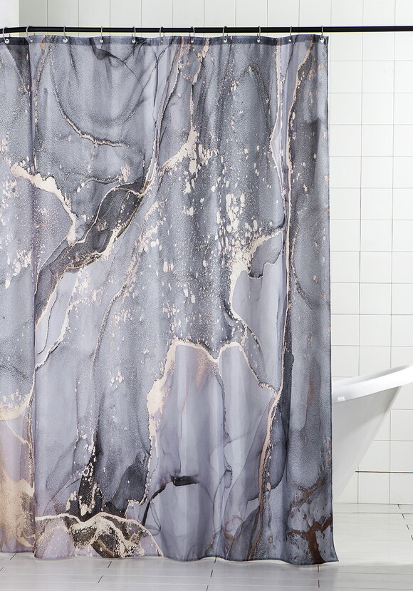 Штора для ванной Мраморный стиль шир.  580, рис. 11