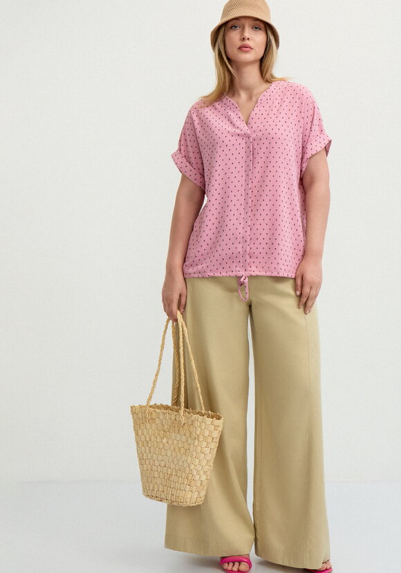 Блуза на кулиске по низу Мира шир.  580, рис. 24