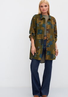 Рубашка женская, удлиненная Илона