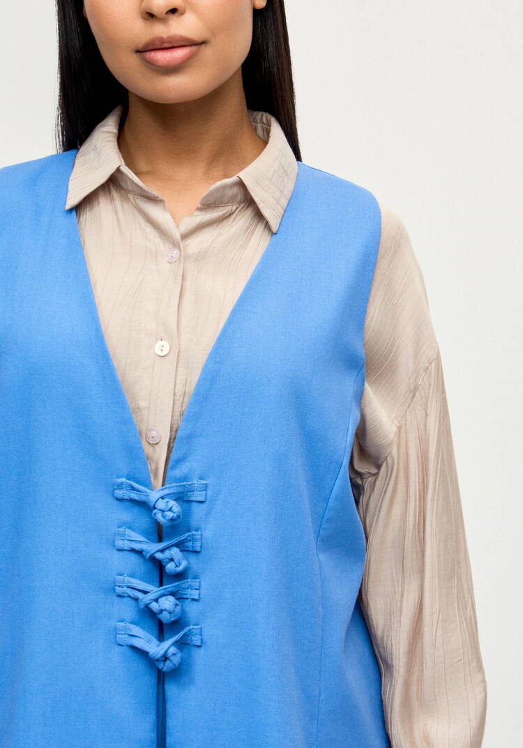 Жилет изо льна Медея шир.  750, рис. 5