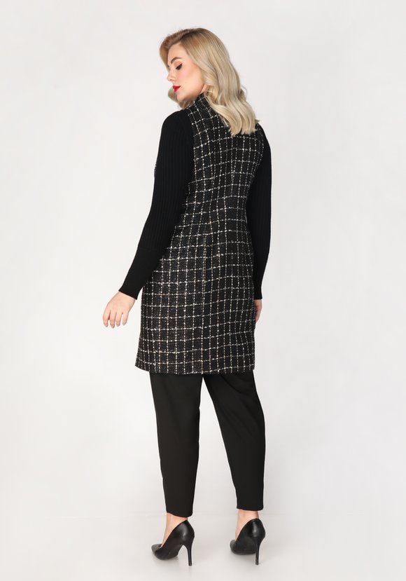 Платье -жилет с английским воротником шир.  580, рис. 4