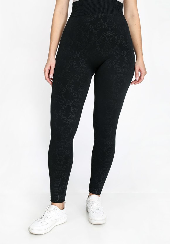 Леггинсы на высокой посадке с узором шир.  580, рис. 7