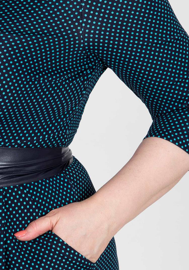 Платье с карманами и рукавом 7/8 шир.  750, рис. 12