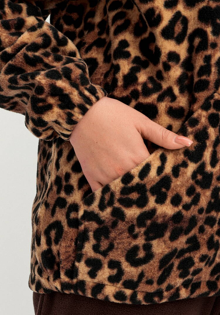 Толстовка из флиса с анималистичным принтом шир.  750, рис. 5