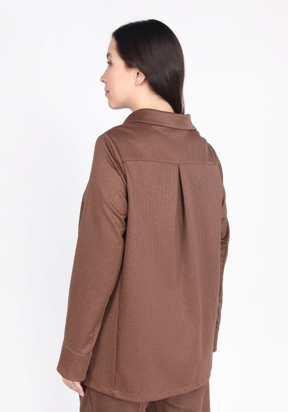 Блуза из экозамши шир.  580, рис. 5