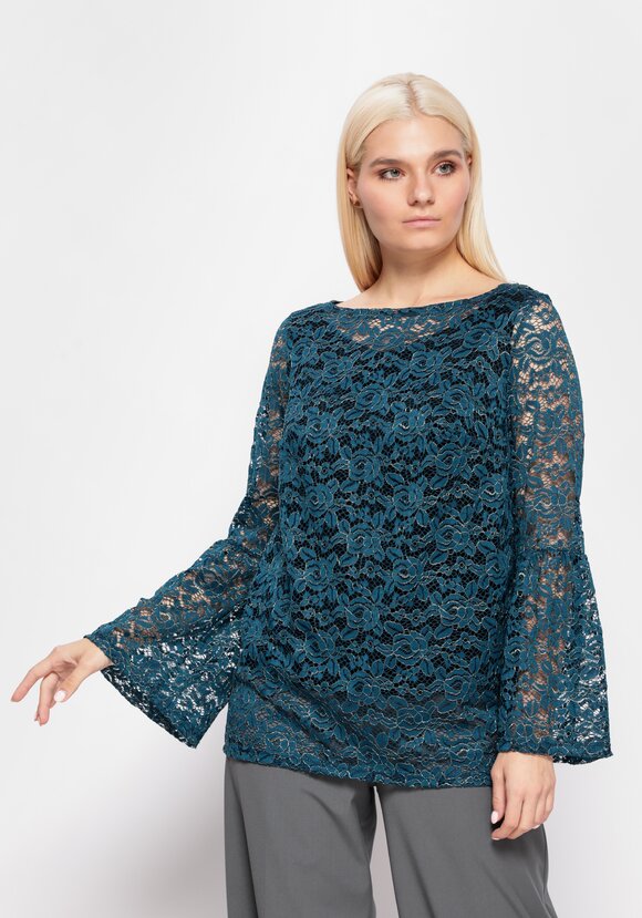 Блуза из гипюра с майкой шир.  580, рис. 19