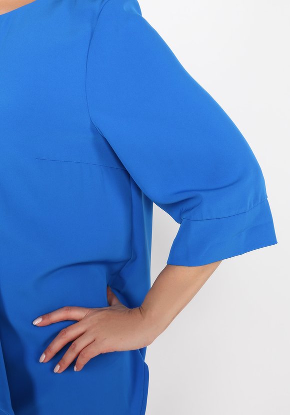 Блуза с воланом и рукавом 3/4 шир.  580, рис. 6