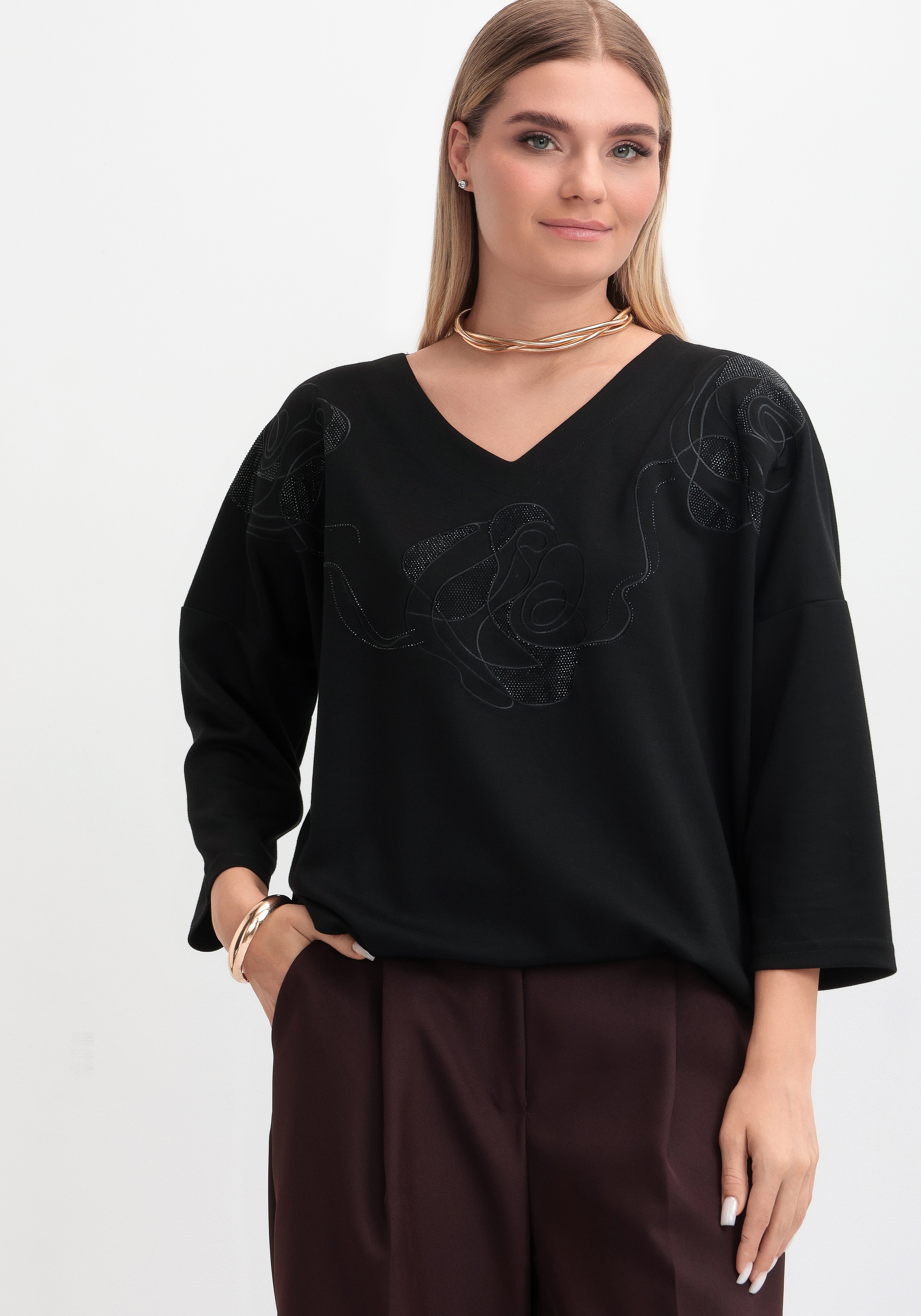 

Блуза "Утончённый вкус", Черный