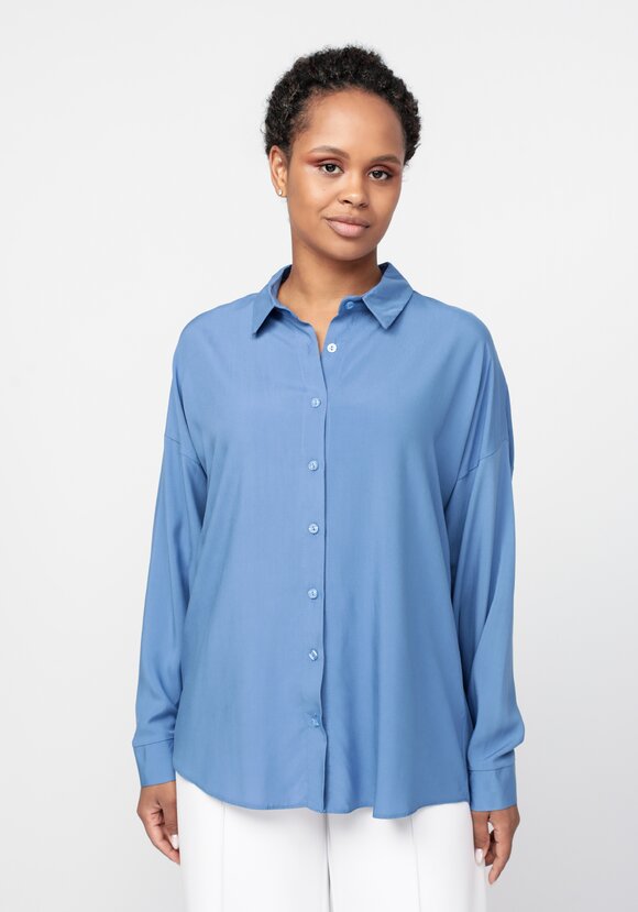 Рубашка свободного кроя с длинным рукавом шир.  580, рис. 4