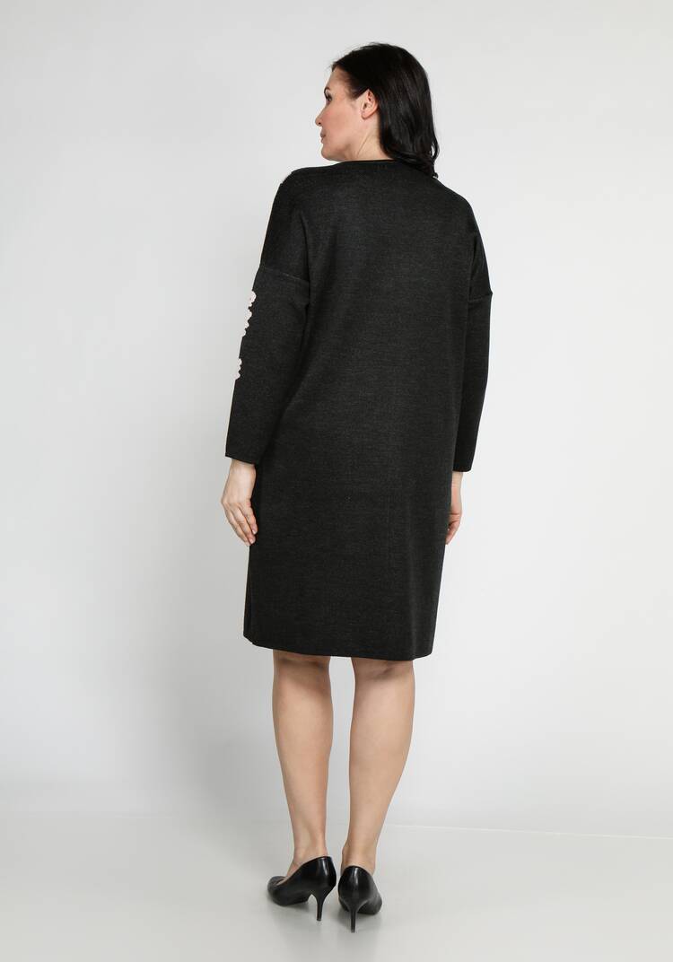 Платье с круглым вырезом и цветочным рисунком шир.  750, рис. 6