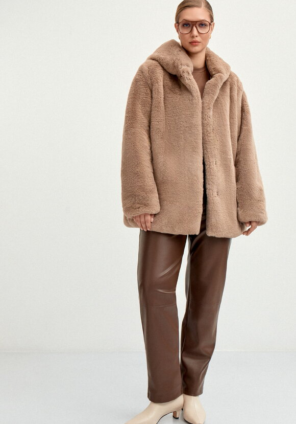 Шуба из эко меха Мишель шир.  580, рис. 20