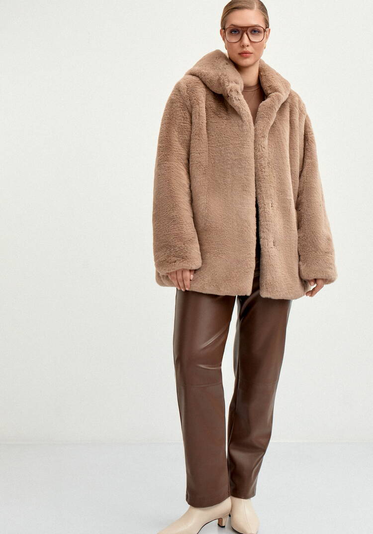 Шуба из эко меха Мишель шир.  750, рис. 20