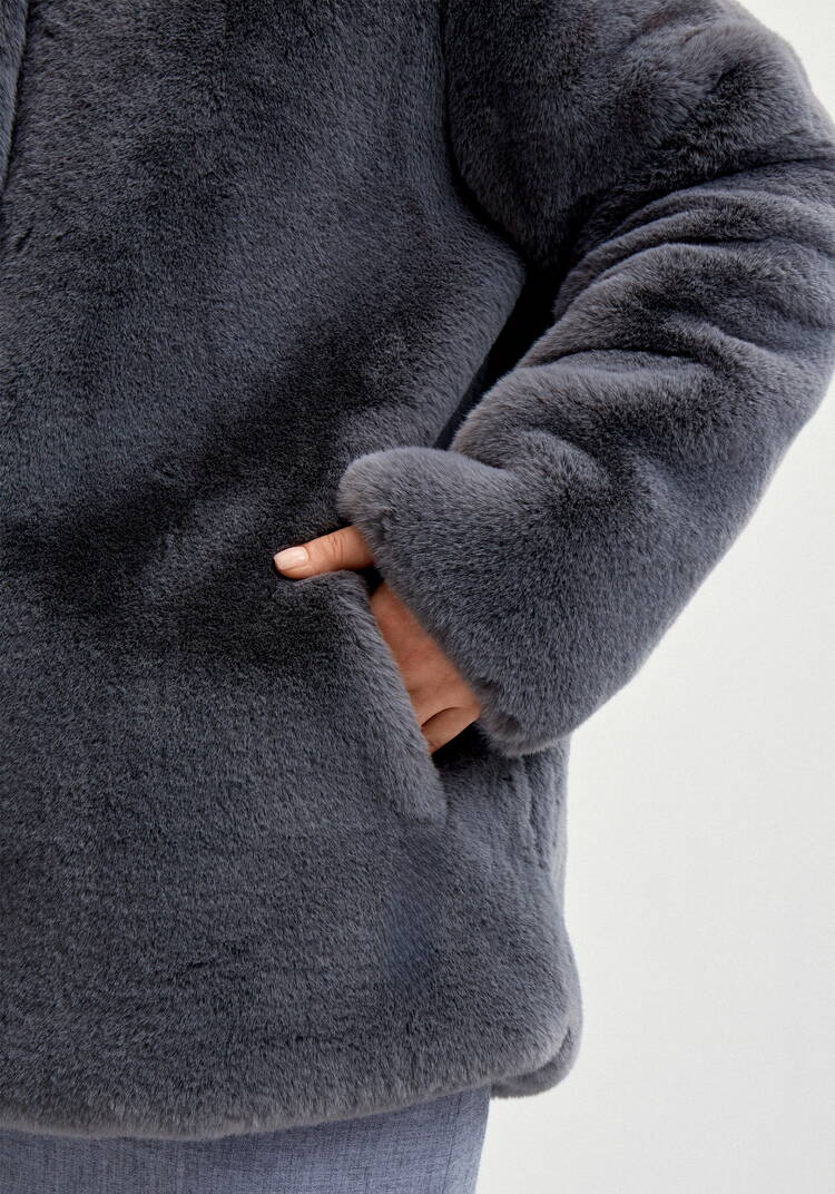 Шуба из эко меха Мишель шир.  750, рис. 15