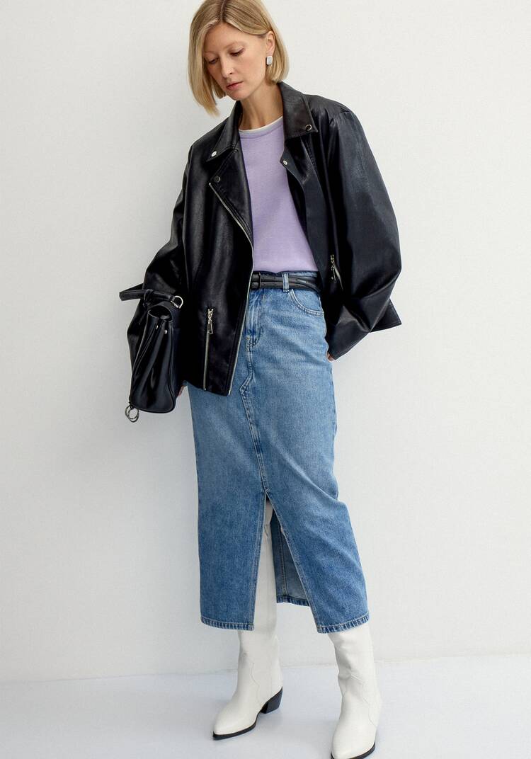 Футболка с отделкой по горловине шир.  750, рис. 17