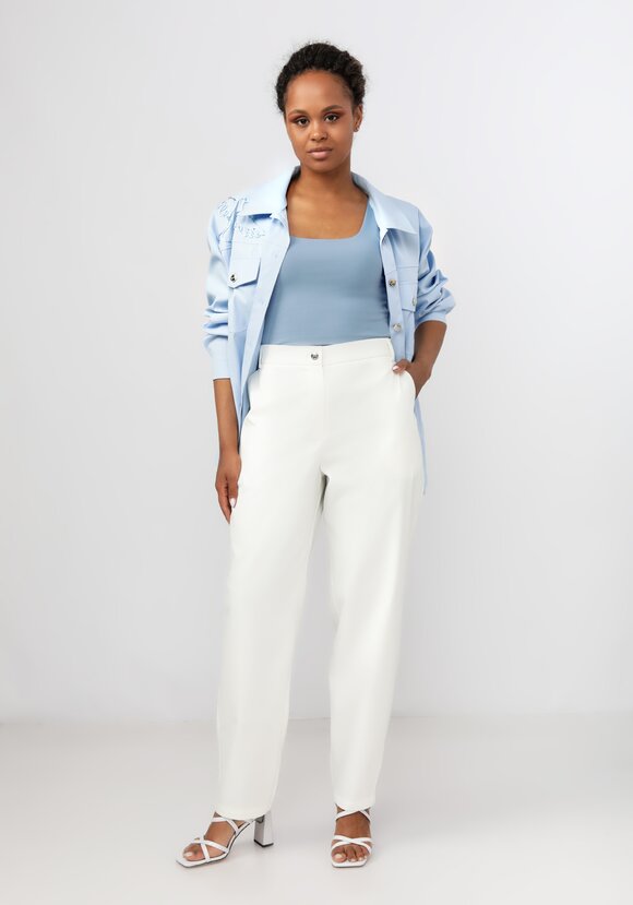 Брюки с вышивкой на кармане шир.  580, рис. 7