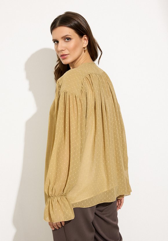 Блуза из фактурного шифона шир.  580, рис. 15