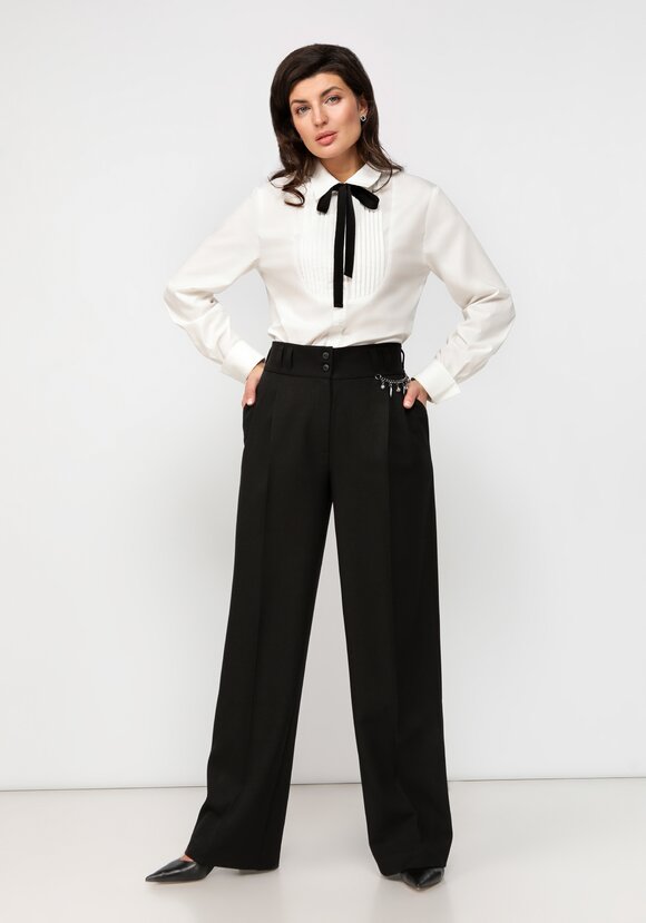 Брюки со стрелками и декором шир.  580, рис. 7