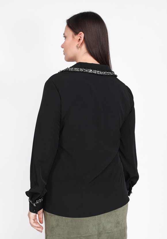 Блуза с отделкой из тесьмы шир.  580, рис. 3