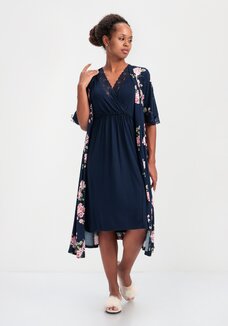 Комплект пеньюар с сорочкой Ия