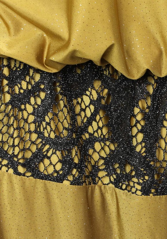 Платье с ажурной отделкой и блестками шир.  580, рис. 10