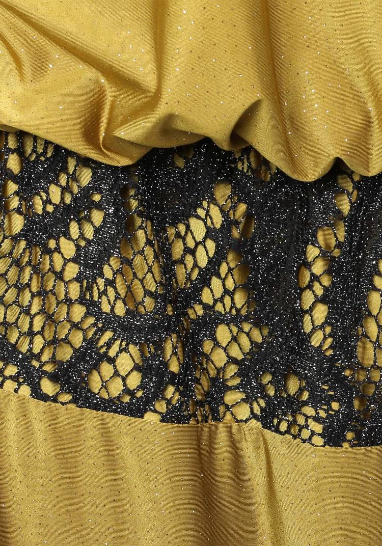 Платье с ажурной отделкой и блестками шир.  750, рис. 10