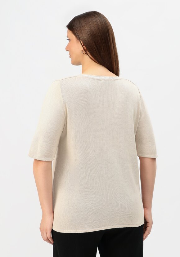 Пуловер с узором на передней полочке шир.  580, рис. 3