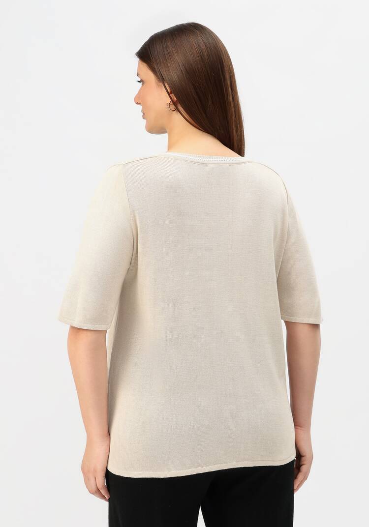 Пуловер с узором на передней полочке шир.  750, рис. 3