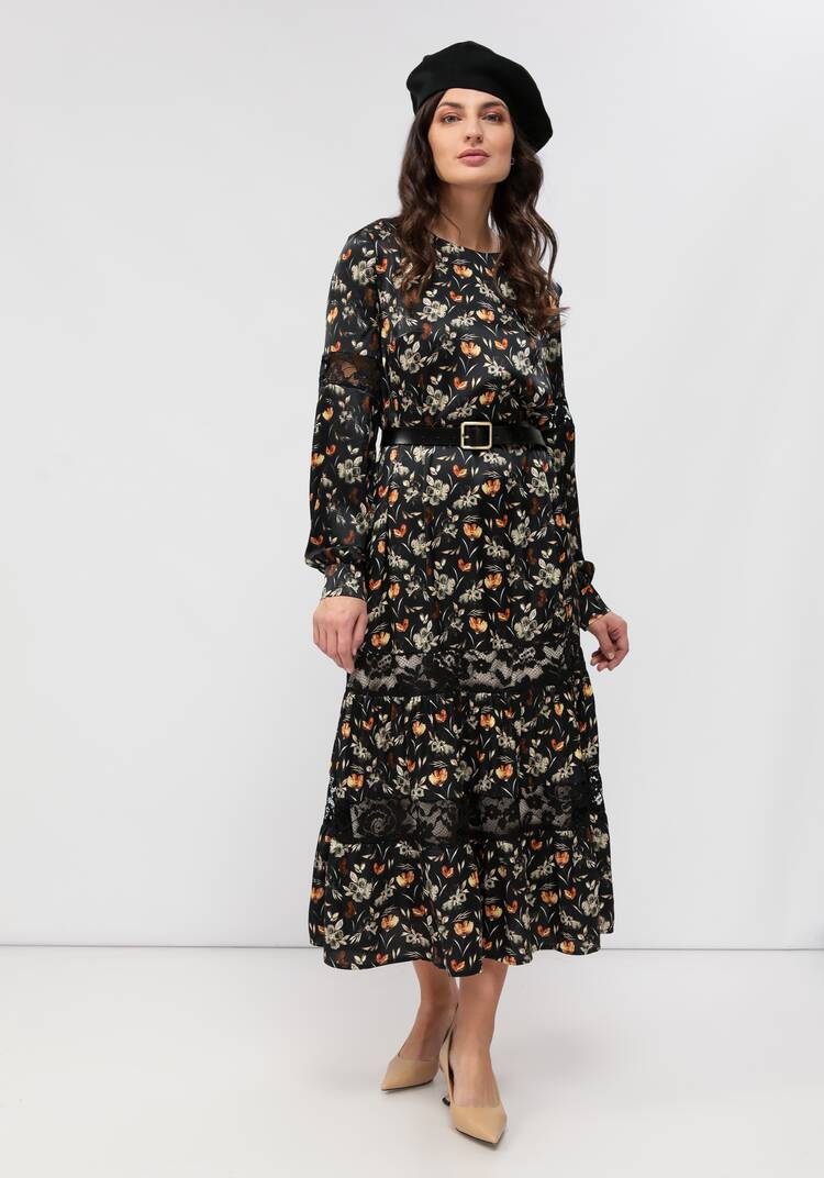 Платье с кружевом свободного кроя шир.  750, рис. 8