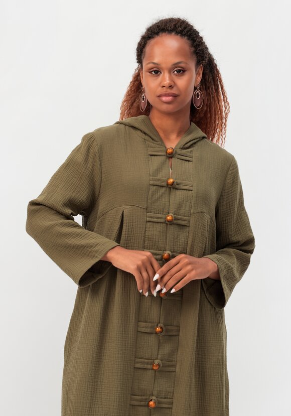 Кардиган удлиненный с капюшоном шир.  580, рис. 8