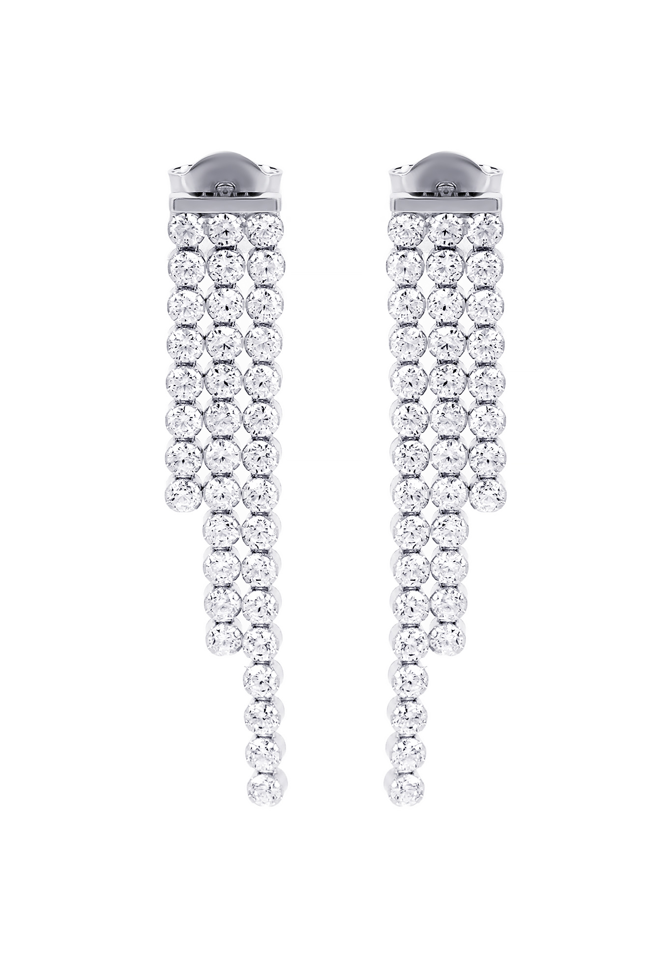 

Серьги серебряные "Аделина", Бесцветный