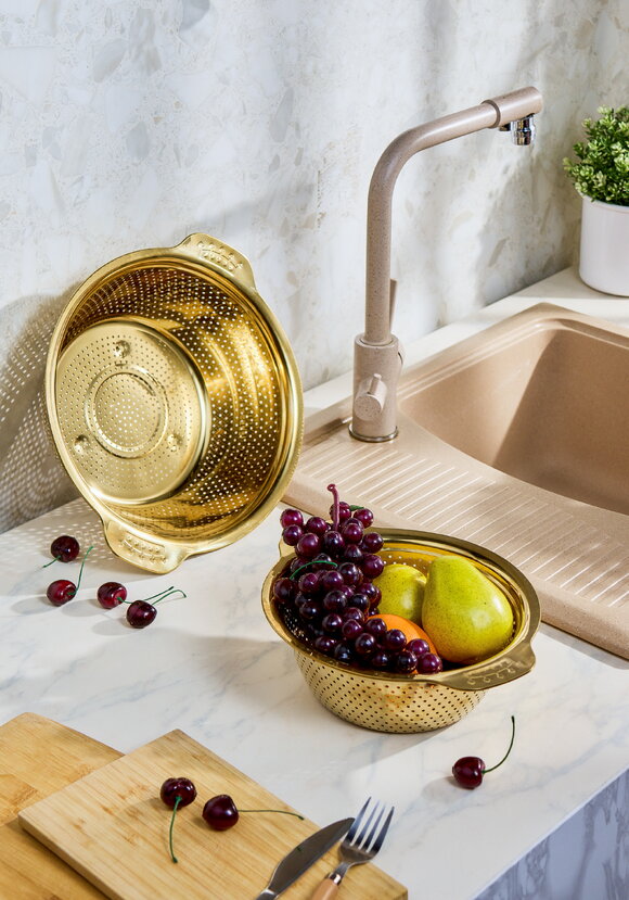 Набор дуршлагов из нержавеющей стали, 2 шт. шир.  580, рис. 1